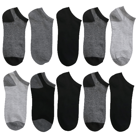 30 Pairs B.U.M. Women's Low-Cut Two-Tone Ankle Socks