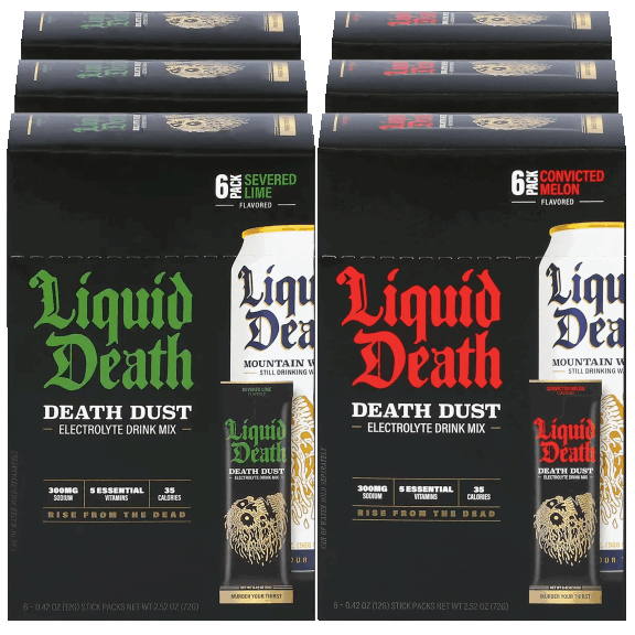 36-Pack: Liquid Death Electrolyte Death Dust Hydration Powder