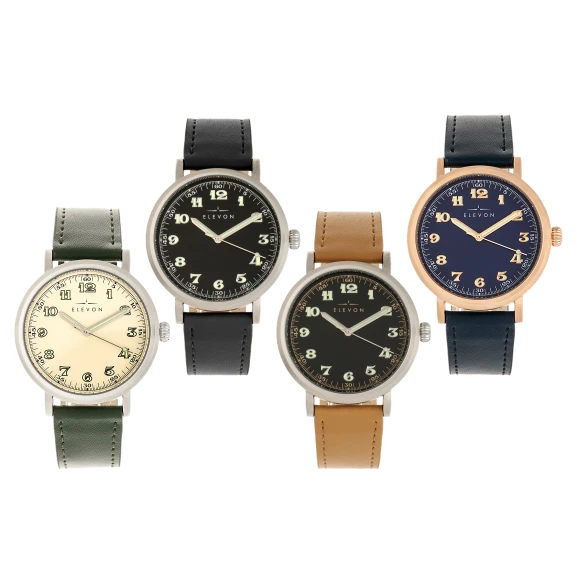 Elevon Felix Leather-Band Watches