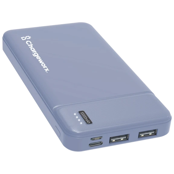 Chargeworx 10,000mAh Triple Output Power Bank