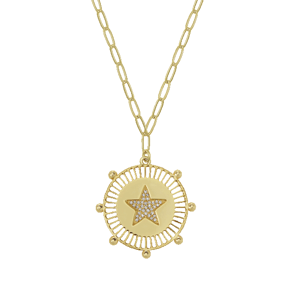 Jennifer Miller 1" Medallion Necklace