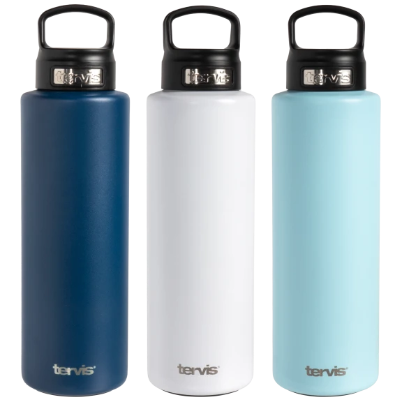 3-Pack: Tervis 40oz Stainless Steel Triple Walled Insulated Tumblers