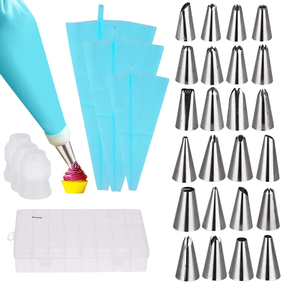 Cheer Collection 30-In-1 Cake Decorating Kit