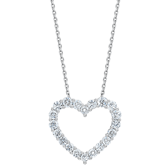 Beyond Brilliance 1 Carat Round Cut Lab Grown Diamond Heart Pendant