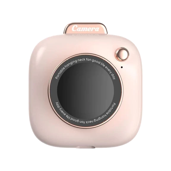 Multitasky Mini Ventilador en Forma de Cámara para Colgar en el Cuello