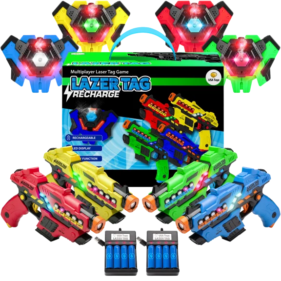 The Interactive Laser Tag Game with Vests and Blasters