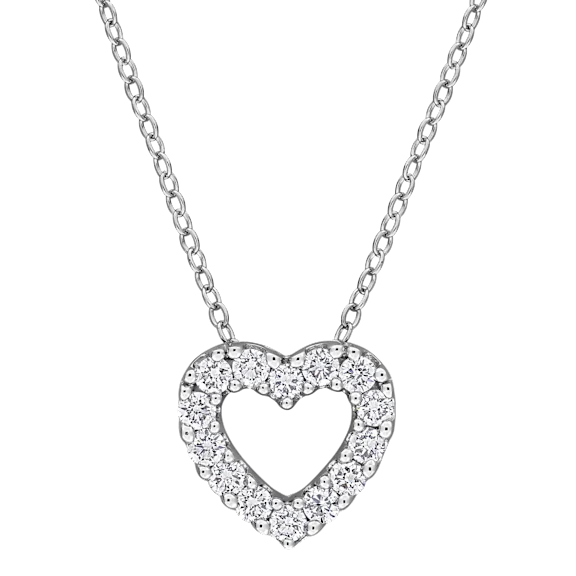 The Lab-Grown Diamond Open Heart Pendant