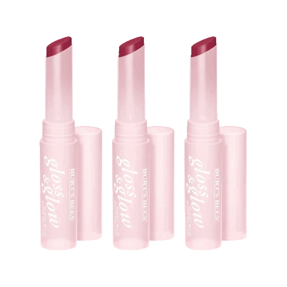Paquete de 3: Burt's Bees Bálsamos Labiales Gloss & Glow