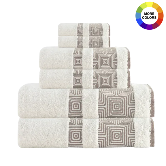 Enchante Home 6-Piece Becky Towel Set