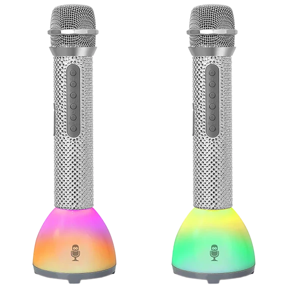 Singing Machine Bling Mic Duets Wireless Karaoke Set