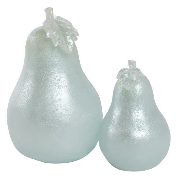 2-Pack: Candle Impressions Carved Pear Luminaries