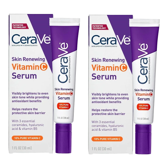 2-Pack: CeraVe Vitamin C Serum with Hyaluronic Acid