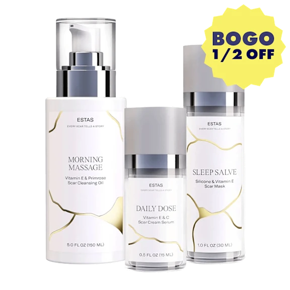 ESTAS Essentials Premium 3-Step Scar Care Set (Cleanser, Serum & Mask)