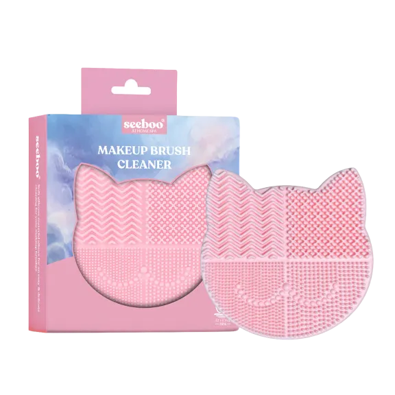 Seeboo 2-In-1 Makeup Brush Cleaner with Detachable Drying Stand & Holder