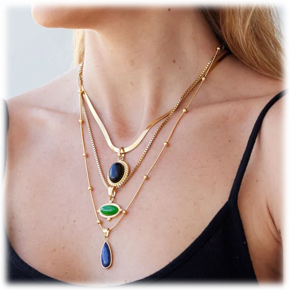 The Elegant 8-Piece Genuine Gemstone Jewelry Set