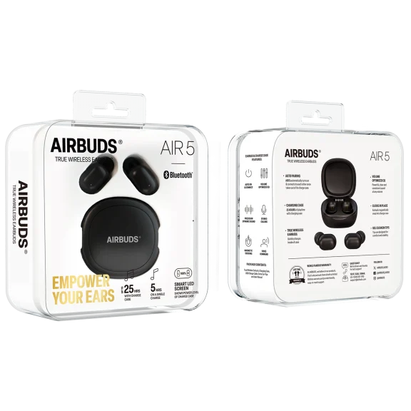 Air 5 True Wireless Earbuds with LED Charging Case