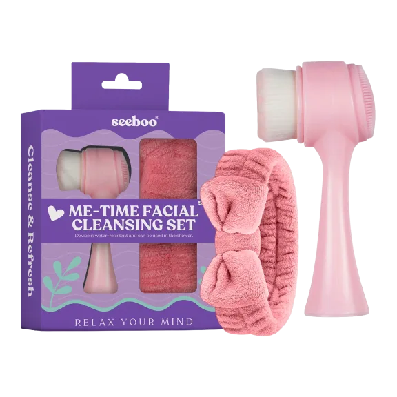 Seeboo 2-Piece Me-Time Facial Cleansing Brush and Hair Band Set