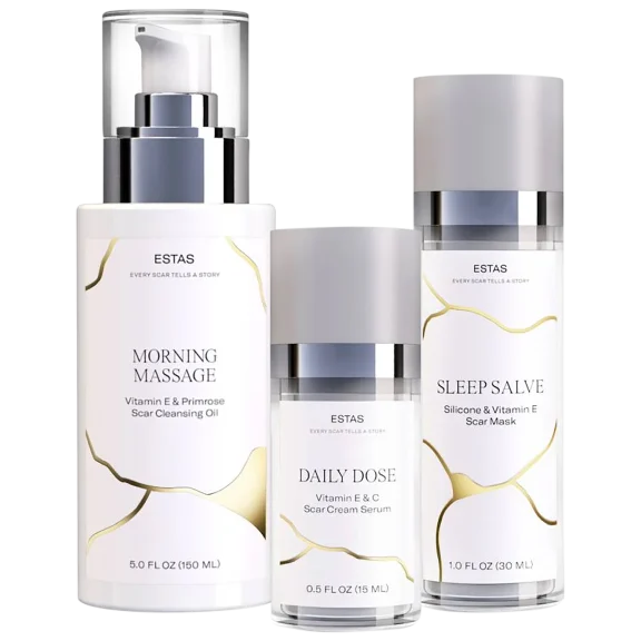 ESTAS Essentials Premium 3-Step Scar Care Set (Cleanser, Serum & Mask)