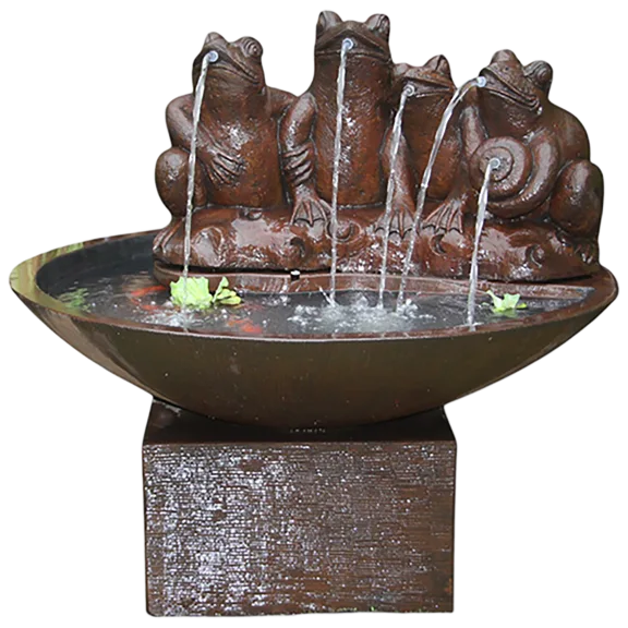 The Frogs in the Pond Garden Fountain