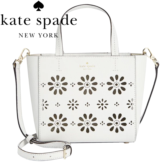 Kate Spade Faye Drive Small Hallie Small Tote in Bright White