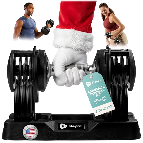 LifePro Fitness PowerUp Plus Adjustable Dumbbells