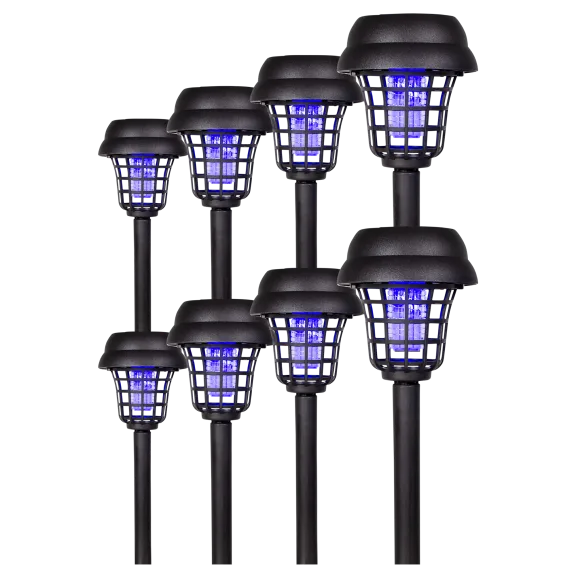 8-Pack: Ideaworks Solar Insect Zapper Stakes