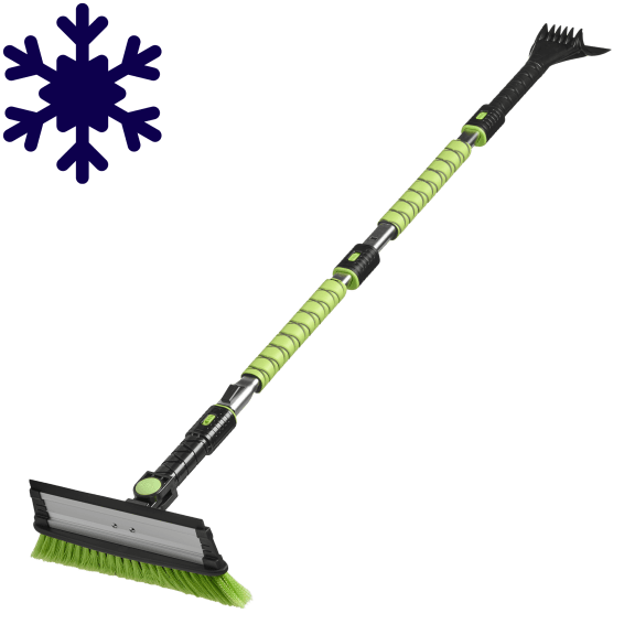 iHOM Heavy Duty 52-Inch Snow Brush and Ice Scrapers