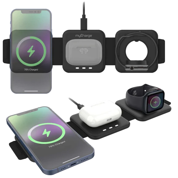 2-Pack: MyCharge 3-in-1 Wireless Charging Pad