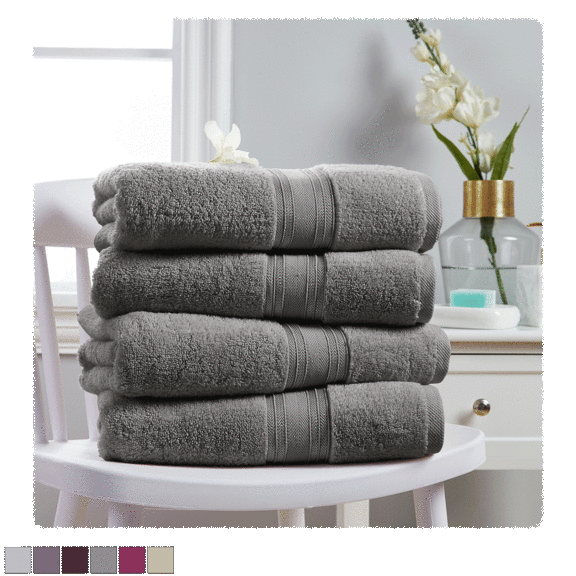 Spirit Linen Home Towel Sets (4 Bath or 6-Piece Combo)