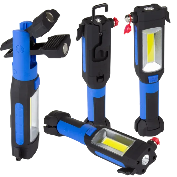Paquete de 4: SecureBrite Herramientas de Emergencia Auto 9 en 1 con Linterna