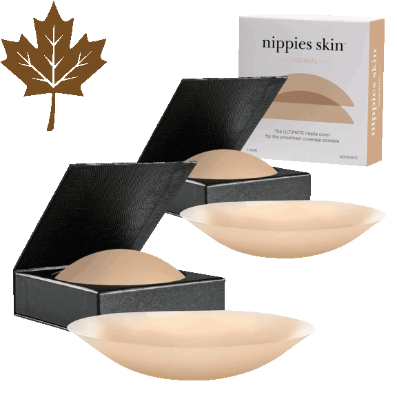 2-Pack: Nippies Adhesive Reusable Silicone Covers with Travel Box