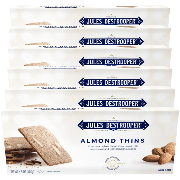 6-Pack: Jules Destrooper Almond Thins (3.5 Oz)
