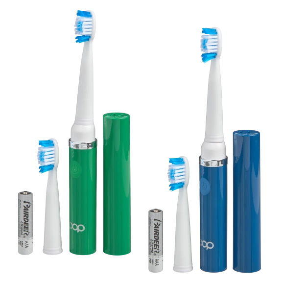 2-Pack: Pop Sonic GoSonic Toothbrushes with 4 Brush Heads