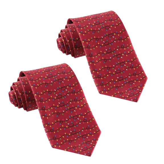 2-Pack: Galleria John William Christmas Lights Ties