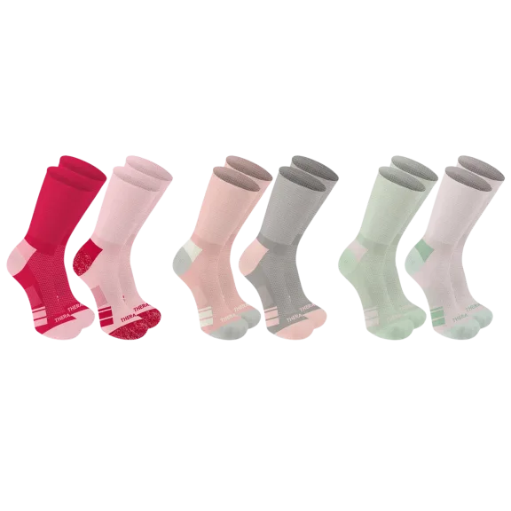 6-Pack: TheraRx Women's Non-Binding Diabetic Crew Socks