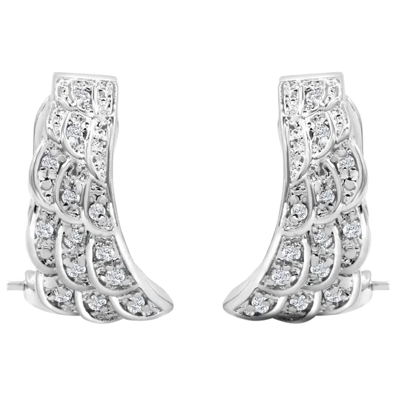 Angel Wings 1/4 Carat TW Diamond Earrings
