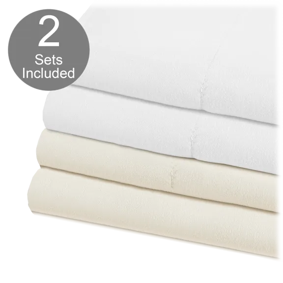 2-Pack: Cotton Touch Microfiber Sheet Sets