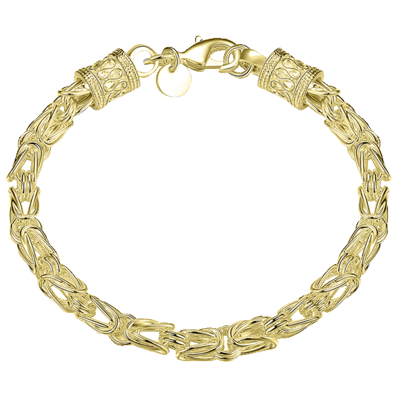 Golden NYC Plating Byzantine Men's Bracelet