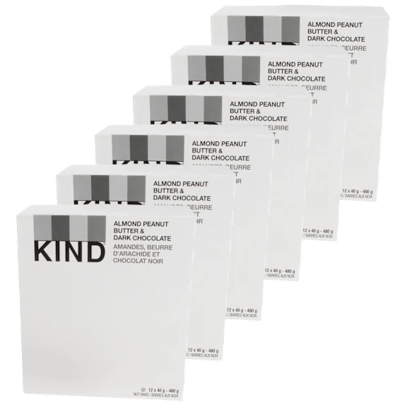 72-Count: KIND Almond Peanut Butter Dark Chocolate Original Snack Bars