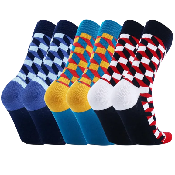 3-Pack: Extreme Fit Unisex Graduated Compression Crew Length Support Socks