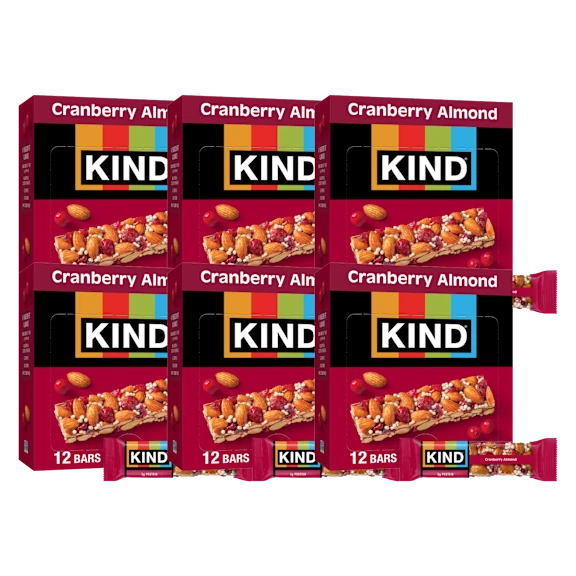 72-Pack: KIND Cranberry Almond Bars
