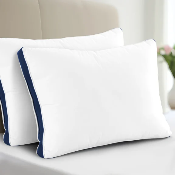 2-Pack: Hannah Linen Premium Gusseted Pillows