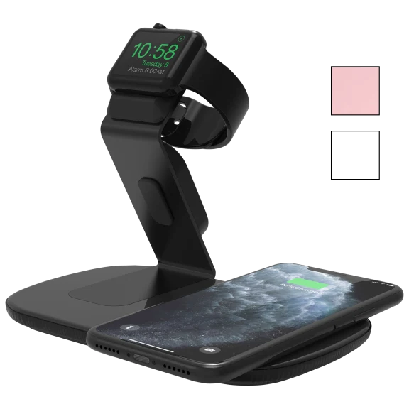 LAX Wireless Charging Dock: Qi Wireless Charging Pad & Apple Watch Dock