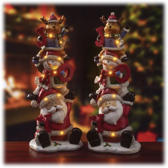 The Lighted JOY Holiday Stack