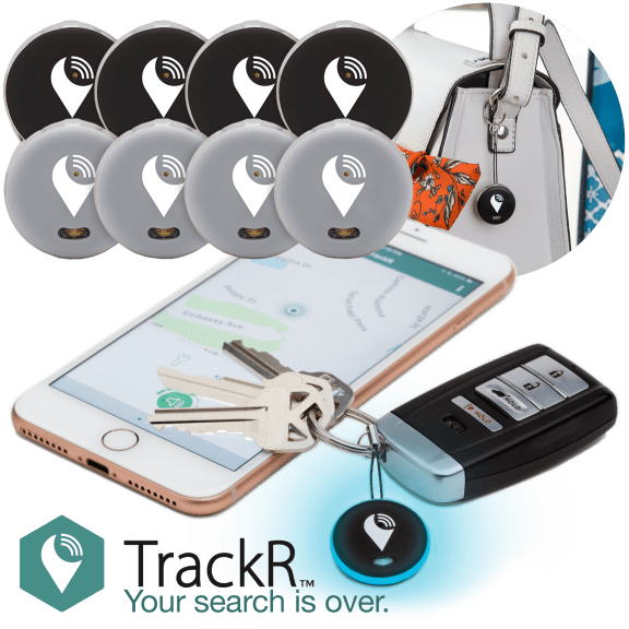 8-Pack of TrackR Pixel Bluetooth Item Trackers