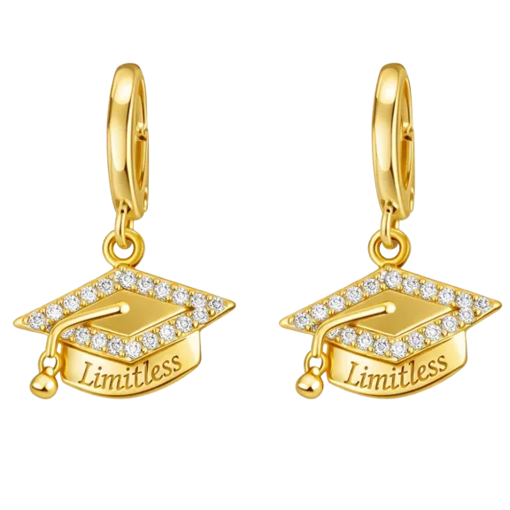 Hollywood Sensation Alessandra Limitless Graduation Cap Hoop Earrings