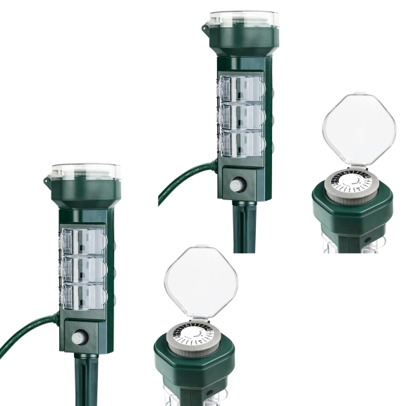 2-Pack: HBN 24 Hour Mechanical Outdoor Timer