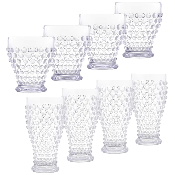 8-Pack: TableCraft Simply Swell Collection Tumblers