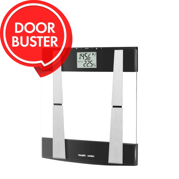 Health-o-Meter Digital Glass Body Composition Weight Tracking Bathroom Scale​