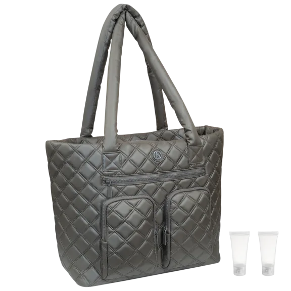 Joan & David Diamond Quilted Travel Tote